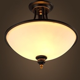 Plafonniers pastoraux simples en bronze Phnom Penh, lampes de plafond américaines et européennes