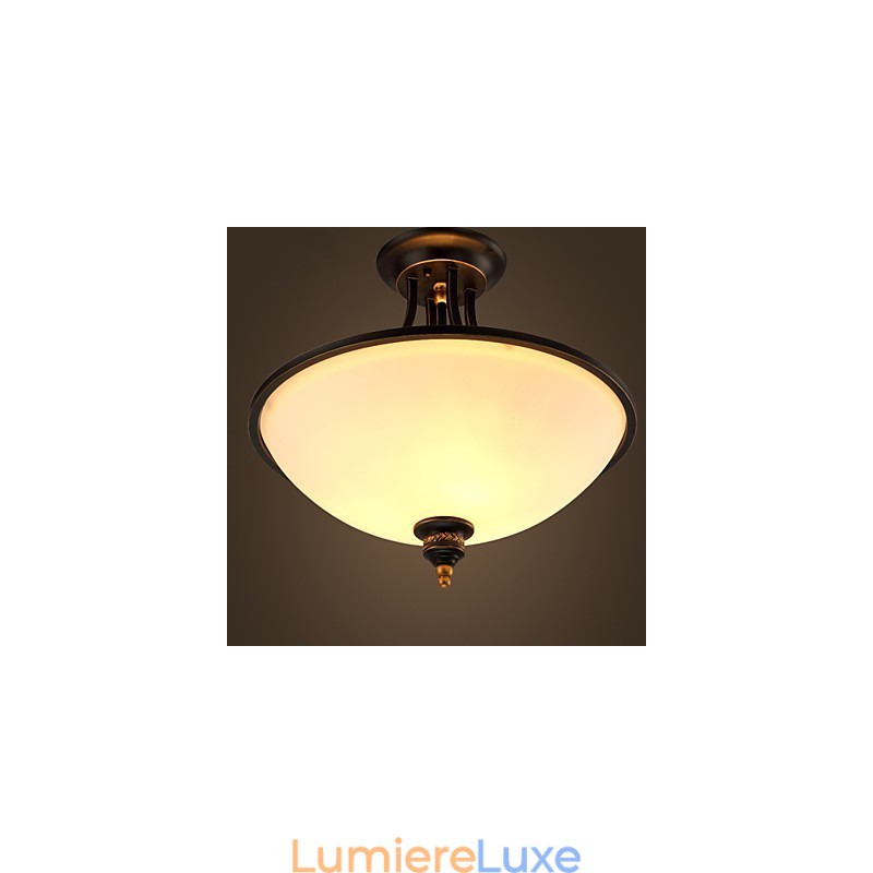 Plafonniers pastoraux simples en bronze Phnom Penh, lampes de plafond américaines et européennes