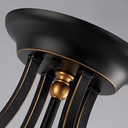 Plafonniers pastoraux simples en bronze Phnom Penh, lampes de plafond américaines et européennes