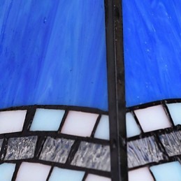 Applique murale créative en fer forgé, style méditerranéen européen et rural, luminaires en verre