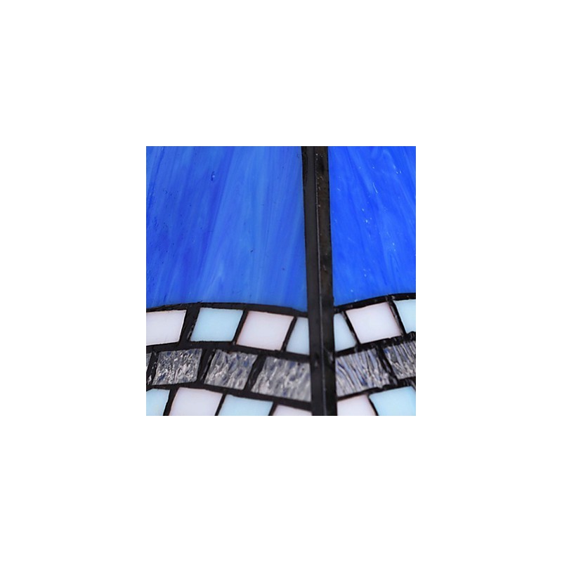 Applique murale créative en fer forgé, style méditerranéen européen et rural, luminaires en verre