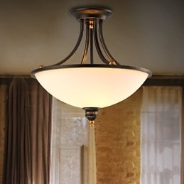 Plafonniers pastoraux simples en bronze Phnom Penh, lampes de plafond américaines et européennes