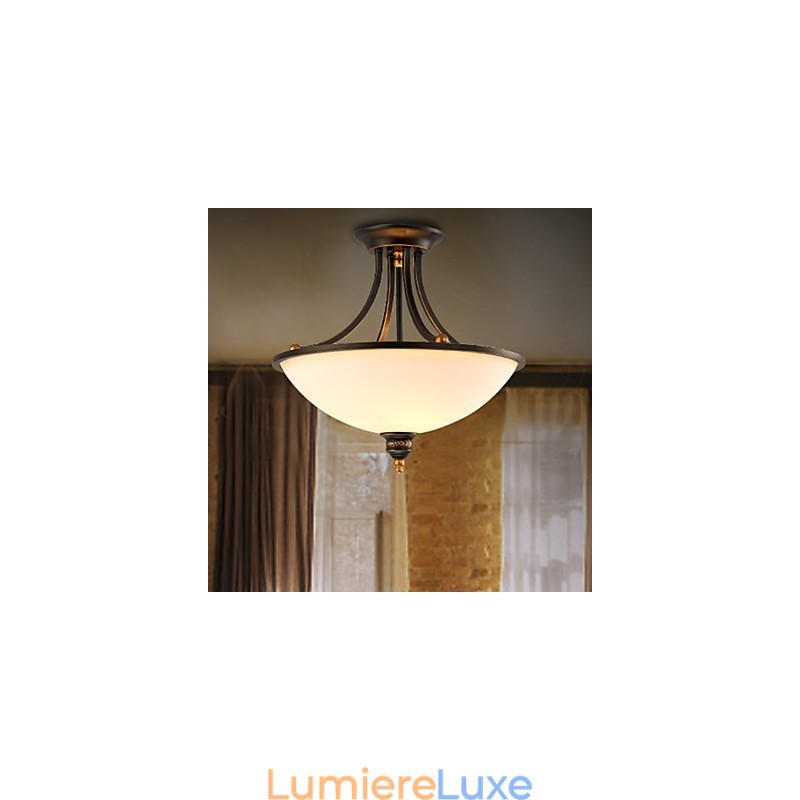 Plafonniers pastoraux simples en bronze Phnom Penh, lampes de plafond américaines et européennes
