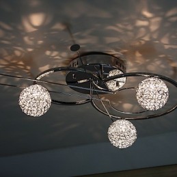 Plafonnier encastré électroplaqué contemporain moderne