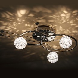 Plafonnier encastré électroplaqué contemporain moderne