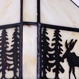 Lampe murale créative en fer forgé représentant un cerf de Noël, style européen et rural