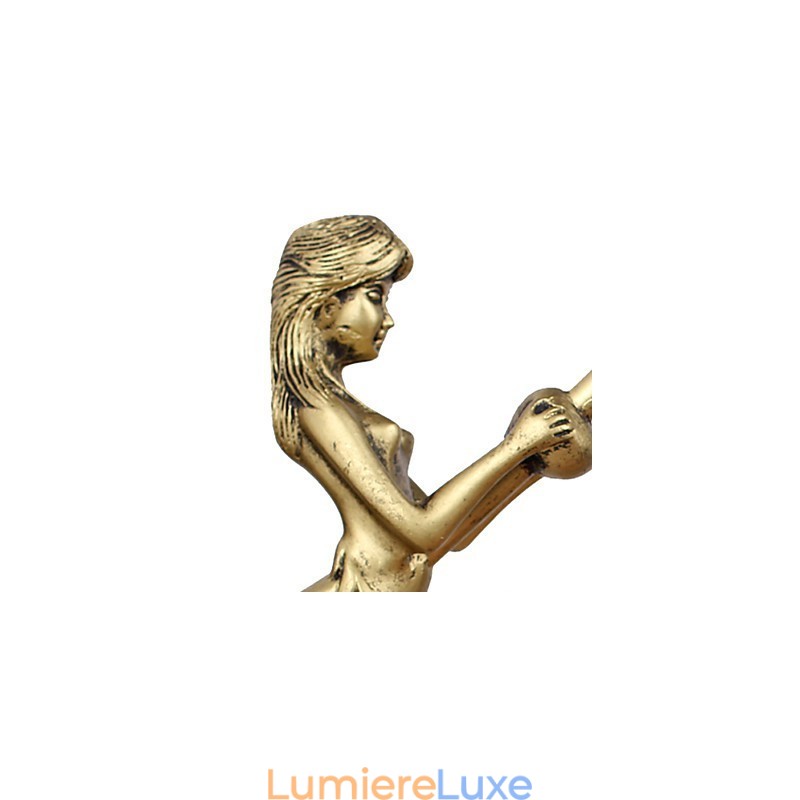 Lampe murale créative en fer forgé représentant un cerf de Noël, style européen et rural