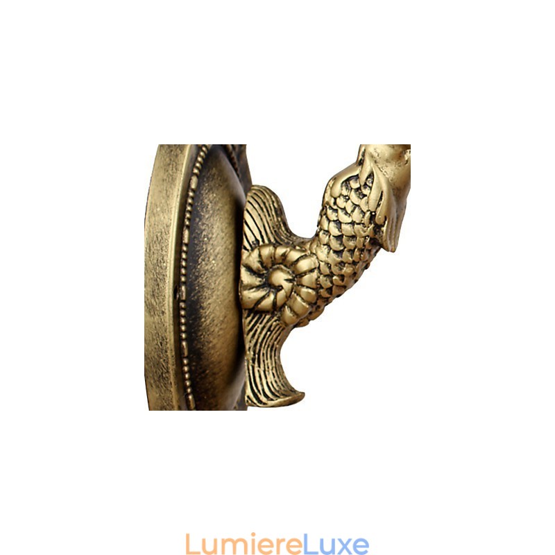 Lampe murale créative en fer forgé représentant un cerf de Noël, style européen et rural