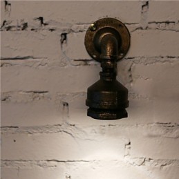 Applique murale style loft en fer forgé, style industriel vintage, luminaire décoratif d'intérieur