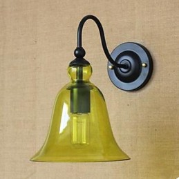 Salon contracté, couloir en verre, décore une applique murale