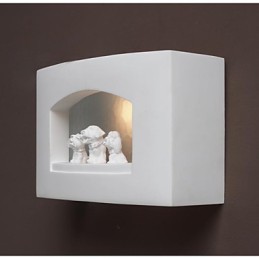 Applique murale en plâtre créative et contemporaine pour chambre à coucher