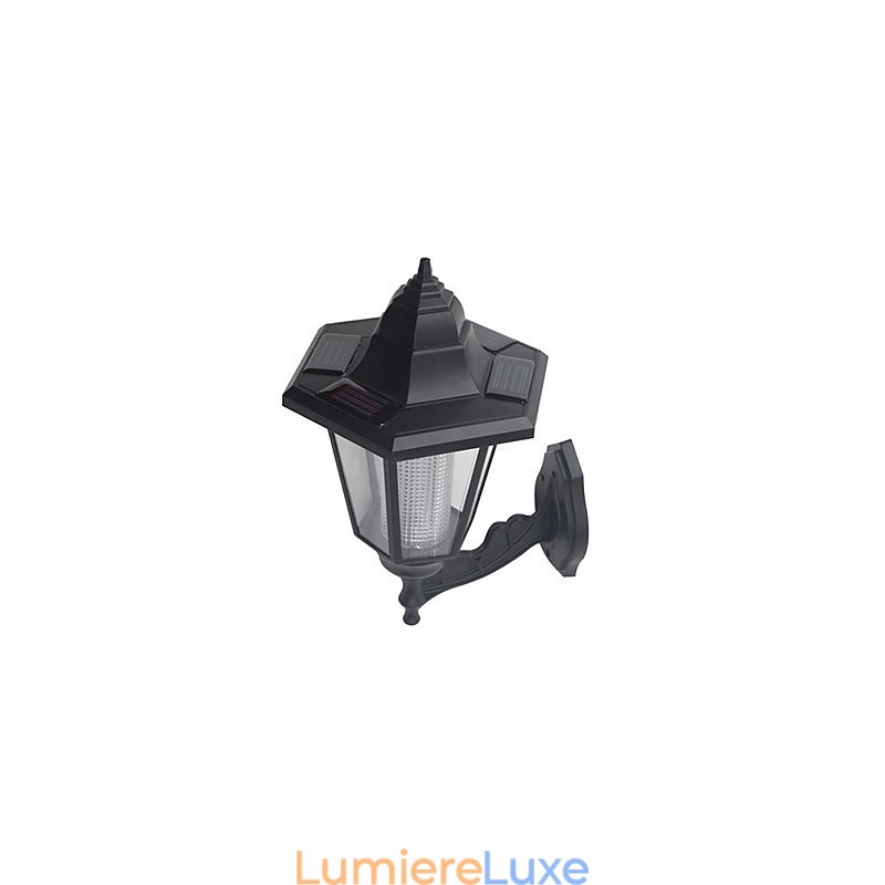 Applique murale de sécurité à énergie solaire pour jardin, allée, cour, paysage