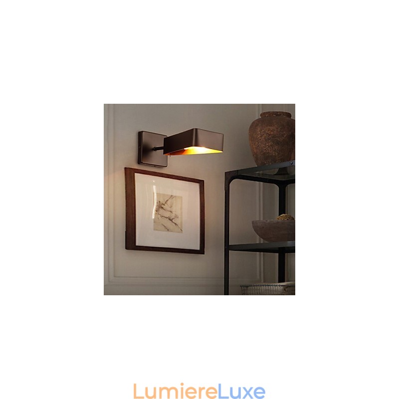 Applique murale en fer forgé style loft industriel créatif, style rétro