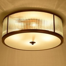 Plafonnier en métal et laiton, style traditionnel, classique et rustique