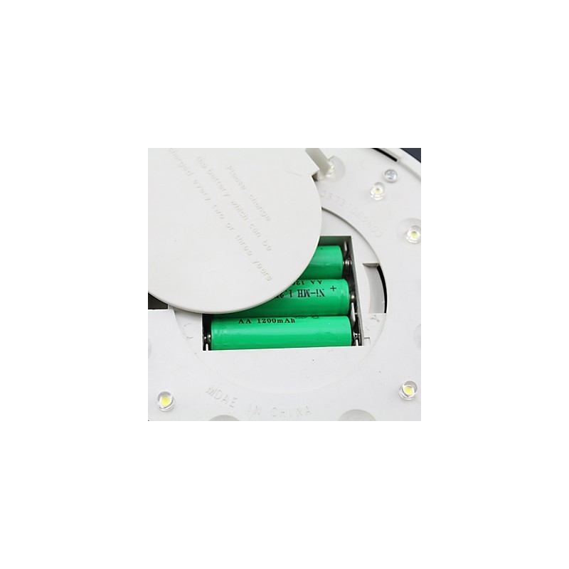 Lampe murale d'extérieur à énergie solaire, blanche, pour jardin, cour, porte, chemin