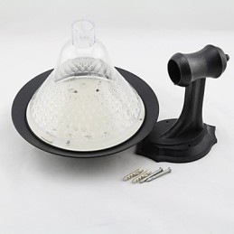 Lampe murale d'extérieur à énergie solaire, blanche, pour jardin, cour, porte, chemin