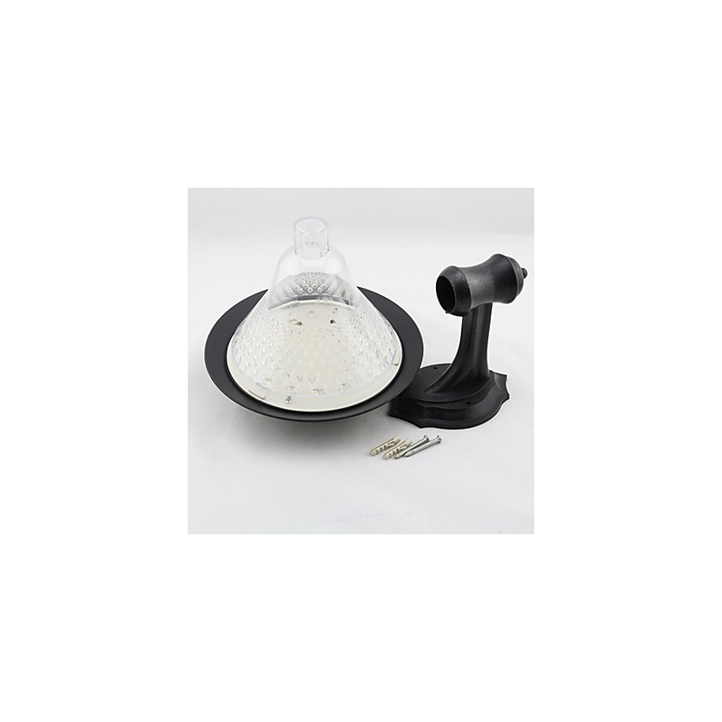 Lampe murale d'extérieur à énergie solaire, blanche, pour jardin, cour, porte, chemin