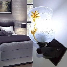 Applique murale créative en bois massif pour chambre à coucher, éclairage de tête de lit