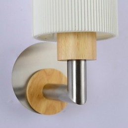 Appliques murales modernes contemporaines en bois et bambou
