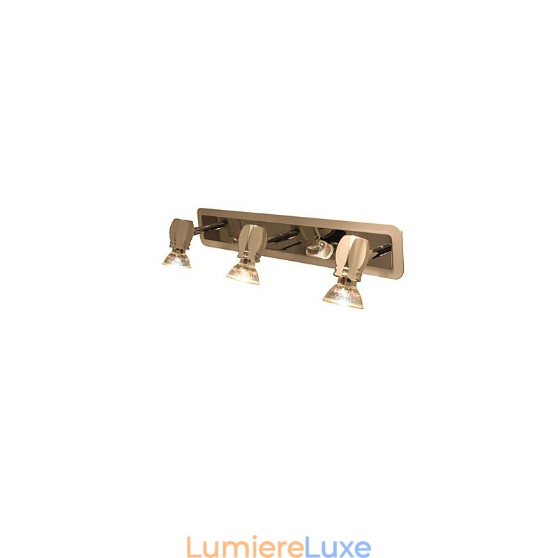 Appliques murales modernes chromées pour salle de bain avec 3 lumières