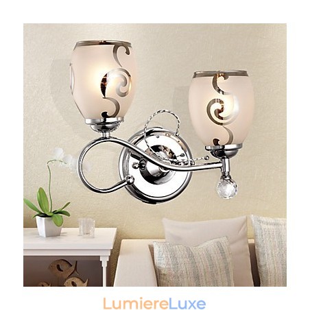 Appliques murales en cristal de style européen, contemporaines et décontractées Appliques murales en cristal de style européen, contemporaines et décontractées