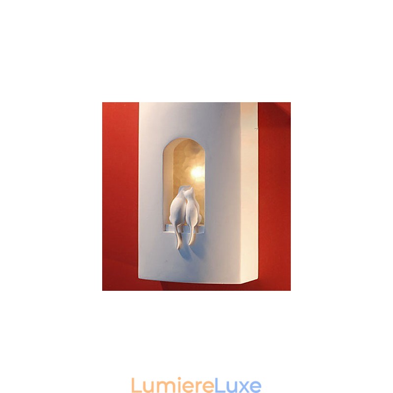 Lampe murale créative en plâtre pour chambre d'enfant, design tendance et chaleureux