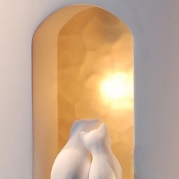 Lampe murale créative en plâtre pour chambre d'enfant, design tendance et chaleureux