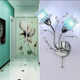 Appliques murales créatives en cristal contemporaines et contractées