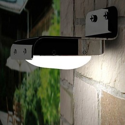 Lampe solaire d'extérieur à capteur vocal pour jardin, clôture, mur
