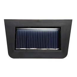 Lampe de terrasse murale solaire jaune chaud à 2 lanternes