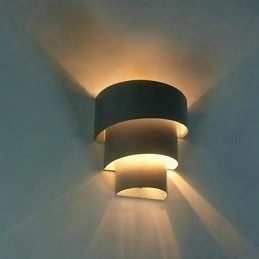 Applique murale spirale au design moderne et tendance de haute qualité, lampe murale créative