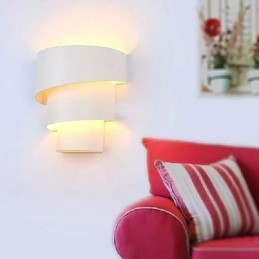 Applique murale spirale au design moderne et tendance de haute qualité, lampe murale créative