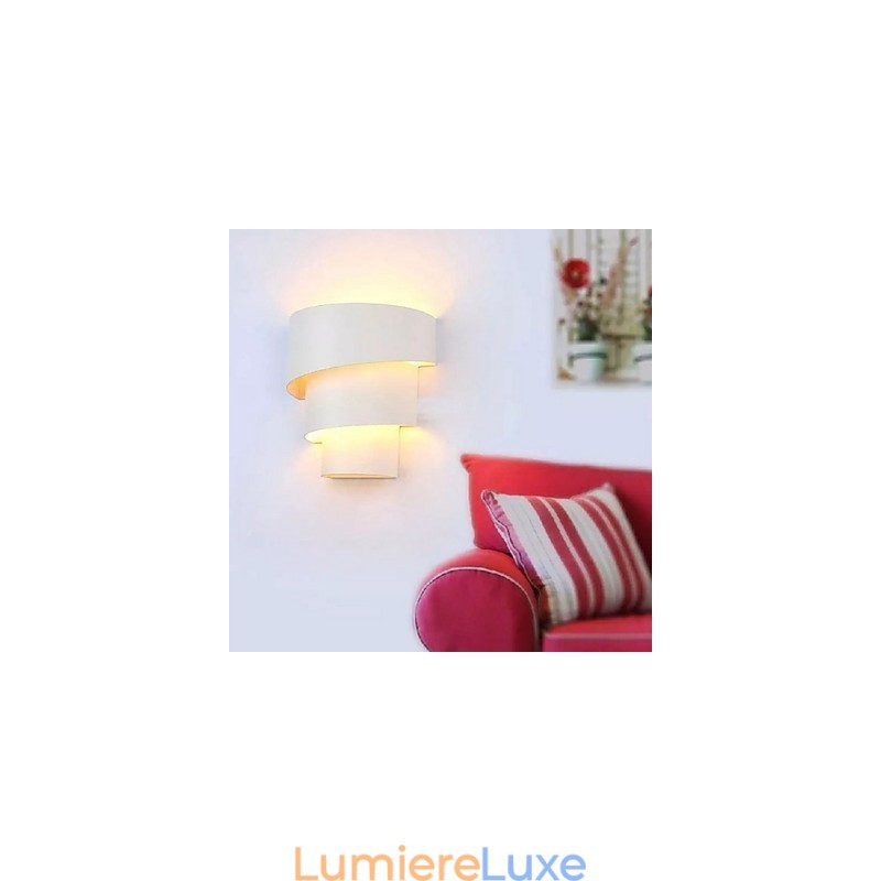 Applique murale spirale au design moderne et tendance de haute qualité, lampe murale créative