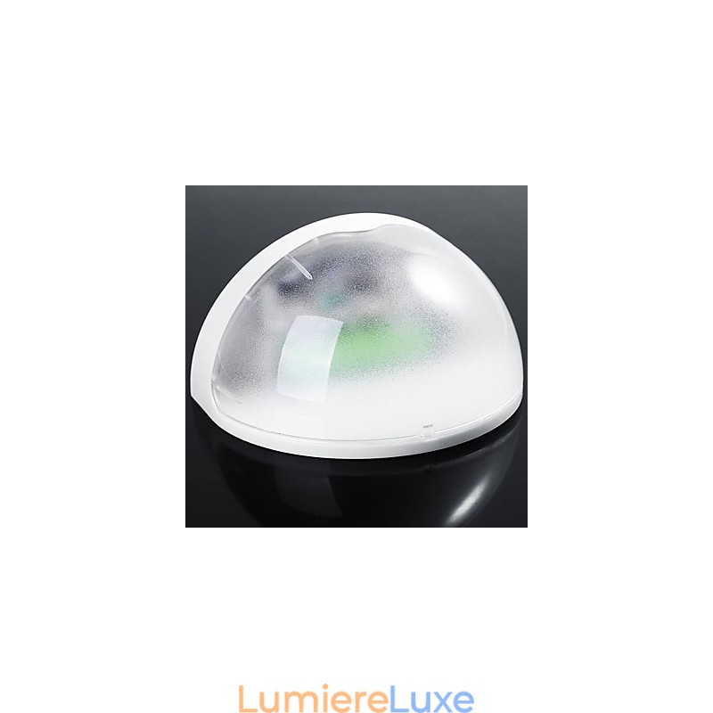 Lampe solaire d'extérieur à capteur automatique pour jardin (blanche)