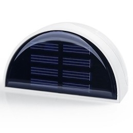 Lampe solaire d'extérieur à capteur automatique pour jardin (blanche)