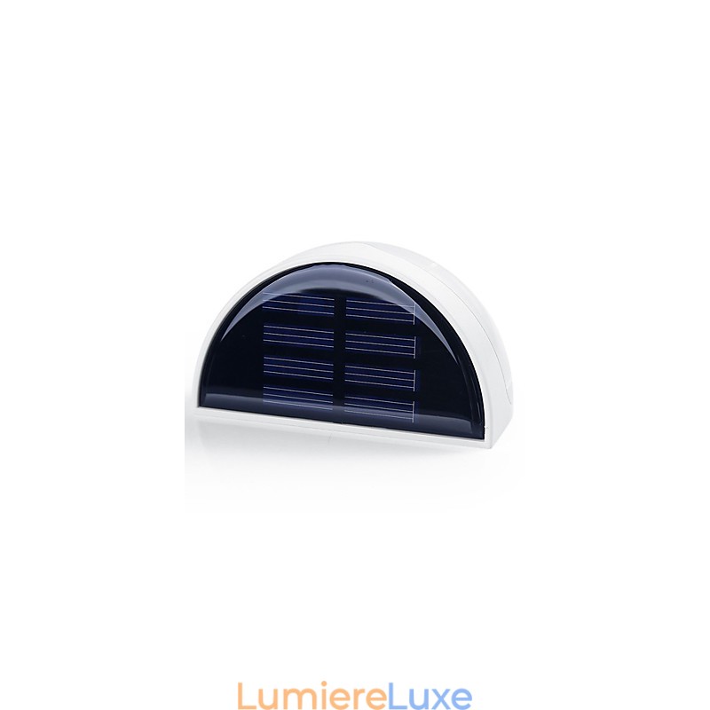 Lampe solaire d'extérieur à capteur automatique pour jardin (blanche)