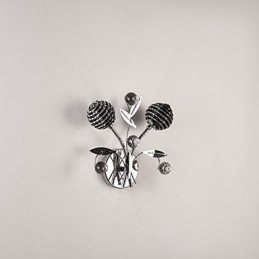 Appliques murales en cristal style mini moderne contemporain en métal