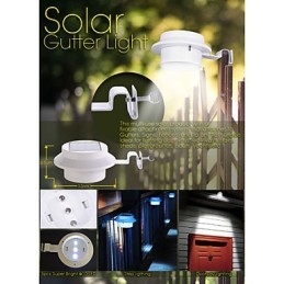 Lampe solaire pour toit, clôture, couloir, applique murale, évier