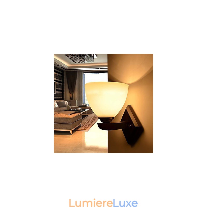 Applique murale en verre, lampe murale moderne et chaleureuse, éclairage de tête de lit