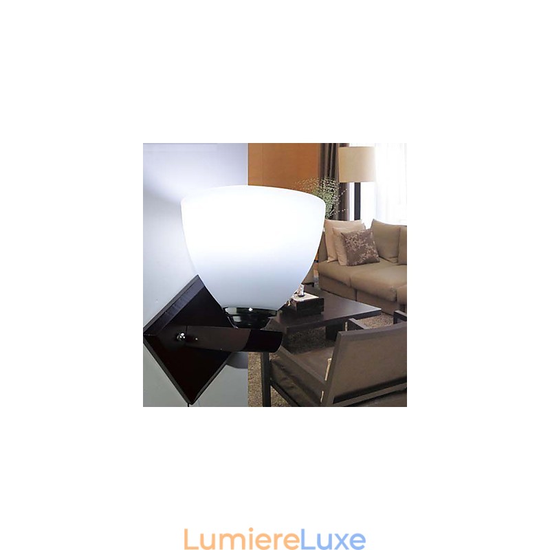 Applique murale en verre, lampe murale moderne et chaleureuse, éclairage de tête de lit