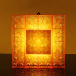 Blocs créatifs Cadre Lumière Colorée Mignon Petits Cadeaux Applique Murale Ceinture Crochet Lumières