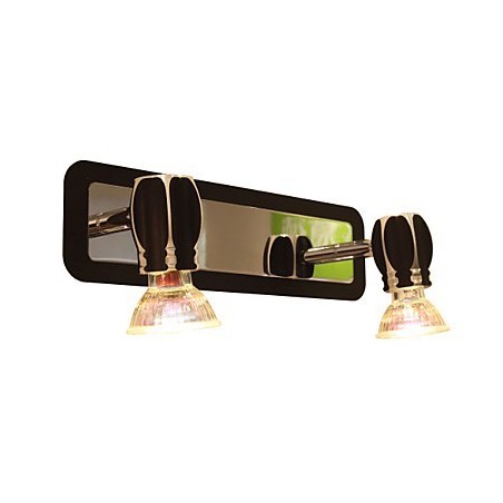 Appliques murales noires modernes pour salle de bain avec 2 lumières Appliques murales noires modernes pour salle de bain avec 2 lumières