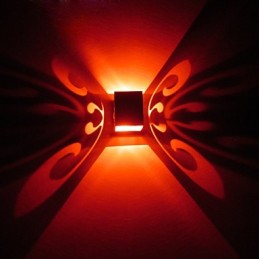 Lampe murale créative en forme de papillon