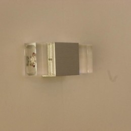 Applique murale carrée en aluminium, modèle de bar créatif, applique murale moderne et contemporaine en métal