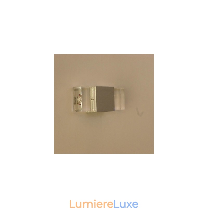 Applique murale carrée en aluminium, modèle de bar créatif, applique murale moderne et contemporaine en métal