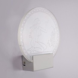 Applique murale en acrylique, lampe en PVC, puce lumineuse, moderne, contemporaine, métal, 5 W