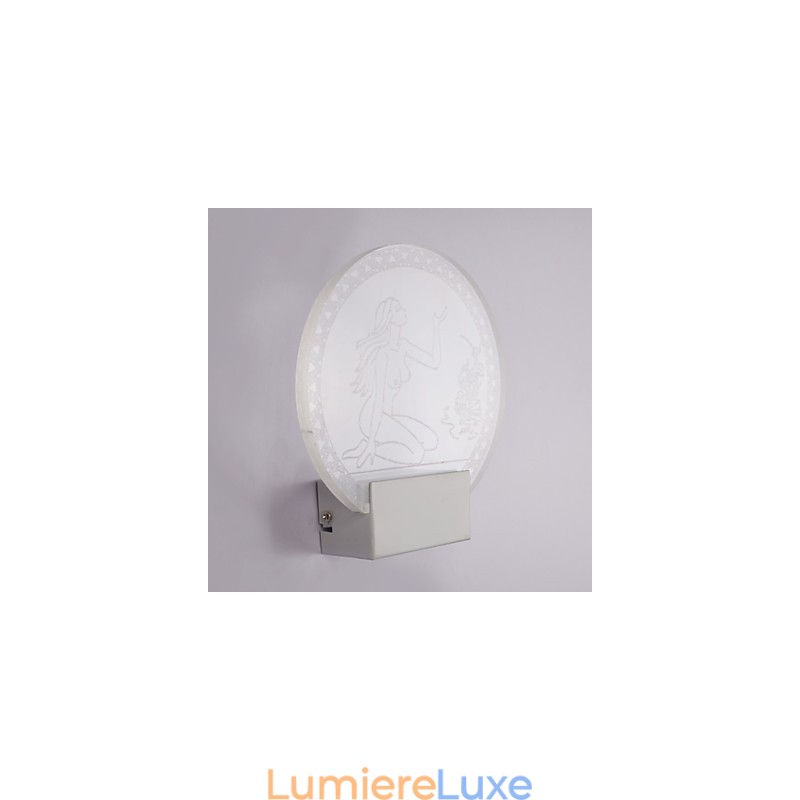 Applique murale en acrylique, lampe en PVC, puce lumineuse, moderne, contemporaine, métal, 5 W