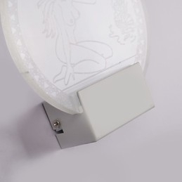 Applique murale en acrylique, lampe en PVC, puce lumineuse, moderne, contemporaine, métal, 5 W