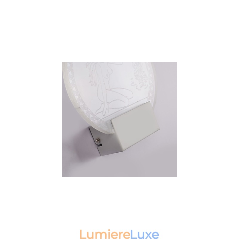 Applique murale en acrylique, lampe en PVC, puce lumineuse, moderne, contemporaine, métal, 5 W