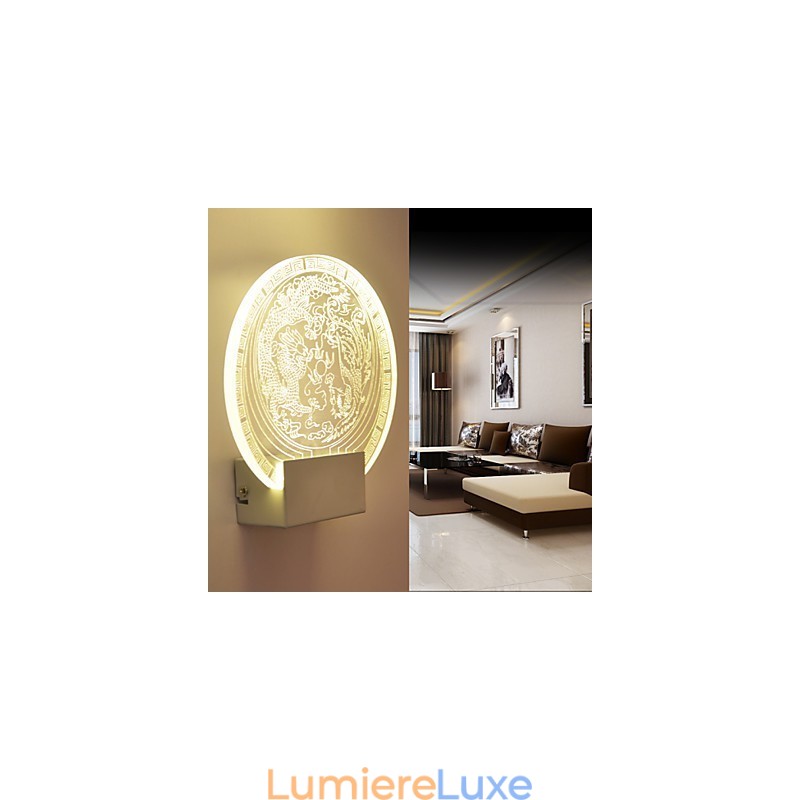 Appliques murales PVC Lampe Lumière Moderne Contemporaine Métal